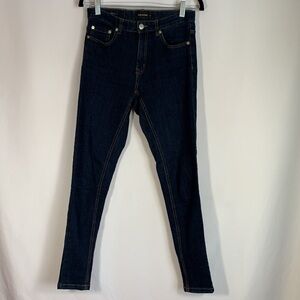 Frank & Oak Dark Blue Debbie Skinny Jeans